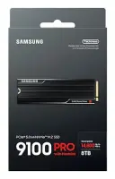 Samsung SSD | 9100 PRO With Heatsink | 8000 GB | SSD form factor M.2 2280 | Solid-state drive interface PCIe 5.0 x4, NVMe 2.0 | Read speed 14800 MB/s | Write speed 13400 MB/s – pilt 5