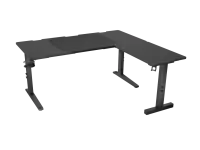 Genesis Gaming Desk | Holm 160 Modular Corner | Black/Anthracite
