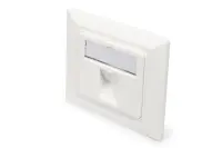Digitus | Wallplate for Keystone Modules, German type, middle plate 50x50 mm, frame 80x80 mm | DN-93811