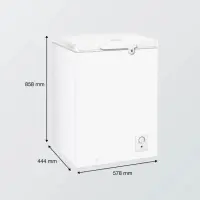 Gorenje Freezer | FH10E4W5 | Energy efficiency class E | Chest | Free standing | Height 85.8 cm | Total net capacity 97 L | White – pilt 9