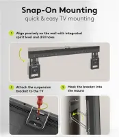 Goobay Wall mount | Ultraslim TV Wall Mount Basic FIXED (XL) | 43-100 " | Black – pilt 2
