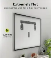 Goobay Wall mount | Ultraslim TV Wall Mount Basic FIXED (XL) | 43-100 " | Black – pilt 7