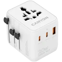 CANYON Travel Adapter OnTour 20 EU/UK/US/AUS 20W  White