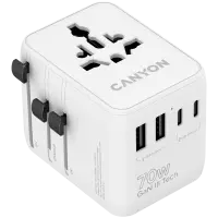 CANYON Travel Adapter OnTour 70 EU/UK/US/AUS 70W White