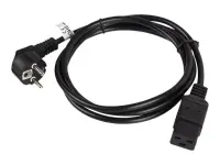 Lanberg | CEE 7/7- to IEC 320 C19 power cord, 16A VDE | CA-C19C-10CC-0018-BK