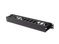 Lanberg 19" Cable managmement 1U, Type A, Plastic | AK-1703-B | Black – pilt 2