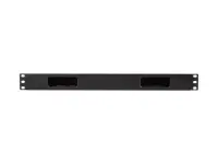 Lanberg 19" Cable managmement 1U, Type A, Plastic | AK-1703-B | Black