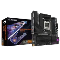 Gigabyte B650M AORUS ELITE (rev. 1.3) | Processor family AMD | Processor socket AM5 | DDR5 | Supported hard disk drive interfaces SATA, M.2 | Number of SATA connectors 4