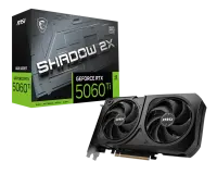 MSI GeForce RTX 5060 Ti 8G SHADOW 2X OC PLUS Bulk Pack | NVIDIA | 8 GB | GeForce RTX 5060 Ti | GDDR7 | HDMI ports quantity 1 | PCI Express Gen 5 x16 (uses x8)