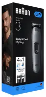 Braun 4-in-1 Grooming Kit | All-in-One Series 3 AIO3500 | Cordless | Number of length steps 14 | Black