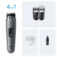 Braun 4-in-1 Grooming Kit | All-in-One Series 3 AIO3500 | Cordless | Number of length steps 14 | Black – pilt 2