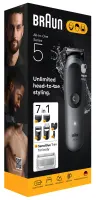 Braun AIO5520 juuksetrimmer/-lõikusmasin Must, Hall 14 Liitiumioon (Li-Ion) – pilt 3