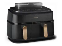 Philips Dual Steam Air Fryer | NA552/00 5000 Series | Power 2750 W | Capacity 9 L | RapidAir Plus | Black