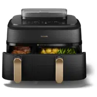 Philips Dual Steam Air Fryer | NA552/00 5000 Series | Power 2750 W | Capacity 9 L | RapidAir Plus | Black – pilt 8