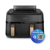 Philips Dual Steam Air Fryer | NA552/00 5000 Series | Power 2750 W | Capacity 9 L | RapidAir Plus | Black – pilt 9