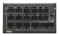 MSI MEG Ai1600T PCIE5 toiteallika komponent 1600 W 24-pin ATX ATX Must – pilt 4
