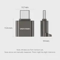 MEMORY READER USB-C/MICROSD CLMH0 VENTION – pilt 6