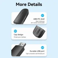 MEMORY READER USB3.0/SD/TF CLGB0 VENTION – pilt 2