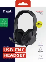 Trust Ayda Max Kõrvaklapp Juhtmega ühendatud Peavõru Kõned/muusika USB Type-C / USB Type-A Must – pilt 14