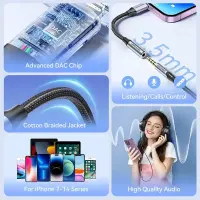 ADAPTER LIGHTNING TO 3.5MM/0.1M BMBHA VENTION – pilt 5