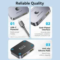 VIDEO SWITCHER HDMI 2-PORT/AKPH0 VENTION – pilt 2