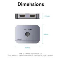 VIDEO SWITCHER HDMI 2-PORT/AKPH0 VENTION – pilt 4
