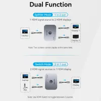 VIDEO SWITCHER HDMI 2-PORT/AKPH0 VENTION – pilt 9