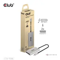 CLUB3D CSV-1586 jaotur Thunderbolt 3 40000 Mbit/s Hõbe – pilt 11