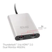 CLUB3D Thunderbolt 3 to Dual HDMI 2.0 Adapter – pilt 2