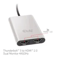 CLUB3D Thunderbolt 3 to Dual HDMI 2.0 Adapter – pilt 4