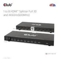 CLUB3D CSV-1383 videojagur HDMI 8x HDMI