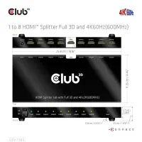 CLUB3D CSV-1383 videojagur HDMI 8x HDMI – pilt 7