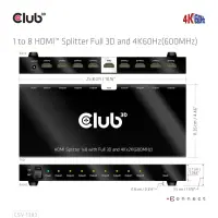 CLUB3D CSV-1383 videojagur HDMI 8x HDMI – pilt 12