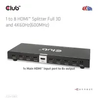 CLUB3D CSV-1383 videojagur HDMI 8x HDMI – pilt 14