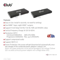 CLUB3D CSV-1383 videojagur HDMI 8x HDMI – pilt 18