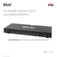 CLUB3D CSV-1383 videojagur HDMI 8x HDMI – pilt 20