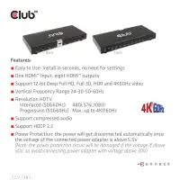 CLUB3D CSV-1383 videojagur HDMI 8x HDMI – pilt 24