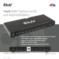 CLUB3D CSV-1383 videojagur HDMI 8x HDMI – pilt 26