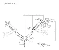 DISPLAY ACC MOUNTING ARM/17-32" MA-DA2U-01 GEMBIRD – pilt 3