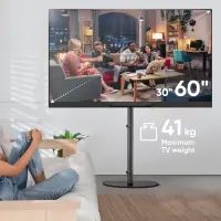 TV SET ACC FLOOR STAND /30-60"/BLACK TS5060-B ONKRON