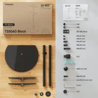 TV SET ACC FLOOR STAND /30-60"/BLACK TS5060-B ONKRON – pilt 3
