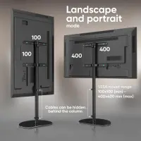 TV SET ACC FLOOR STAND /30-60"/BLACK TS5060-B ONKRON – pilt 4