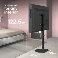 TV SET ACC FLOOR STAND /30-60"/BLACK TS5060-B ONKRON – pilt 5