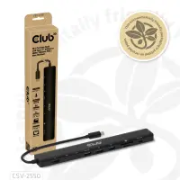 CLUB3D CSV-2550 sülearvuti dokk ja pordireplikaator Juhtmega ühendatud USB tüüp-C Must – pilt 7