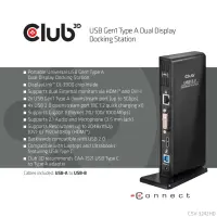 CLUB3D SenseVision USB3.0 Dual Display Docking Station – pilt 19