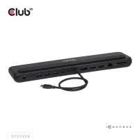 CLUB3D CSV-2541 sülearvuti dokk ja pordireplikaator Dokkimine USB 3.2 Gen 1 (3.1 Gen 1) Type-C Must