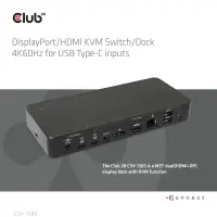 CLUB3D CSV-1585 KVM-lüliti Must – pilt 24