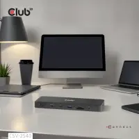 CLUB3D CSV-2540 sülearvuti dokk ja pordireplikaator Dokkimine USB 3.2 Gen 1 (3.1 Gen 1) Type-C Must