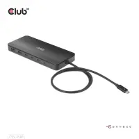 CLUB3D CSV-1581 sülearvuti dokk ja pordireplikaator Dokkimine Thunderbolt 4 Must – pilt 9
