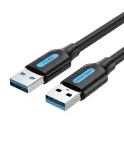 CABLE USB3.0 MALE TO MALE/1.5M BLACK CONBG VENTION